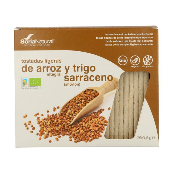 Fotografía de Soria natural tostadas arroz y trigo sarraceno