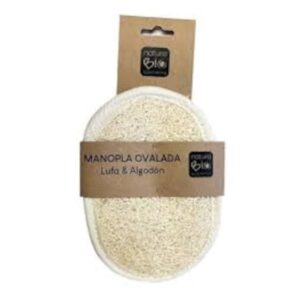 Manopla de lufa i cotó ovalada