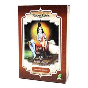 Radhe henna castaño medio polvo